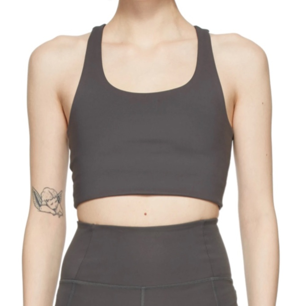 Girlfriend Collective Gray Paloma Sports Bra 
Size Small